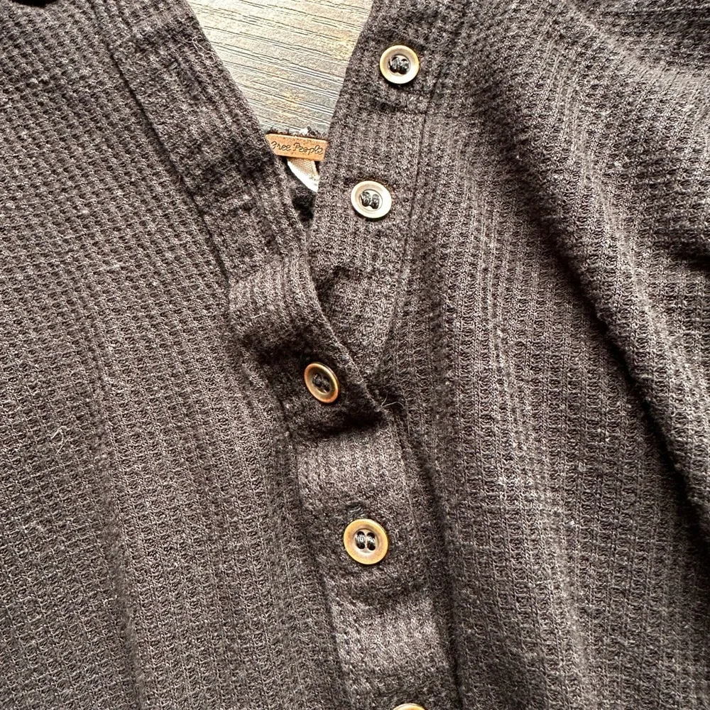 Free People Benedict Canyon Hi-Low Thermal Tee